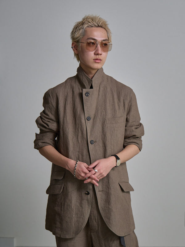 Dry Serge Tailored Jacket [TAUPE]