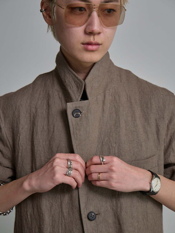 Dry Serge Tailored Jacket [TAUPE]