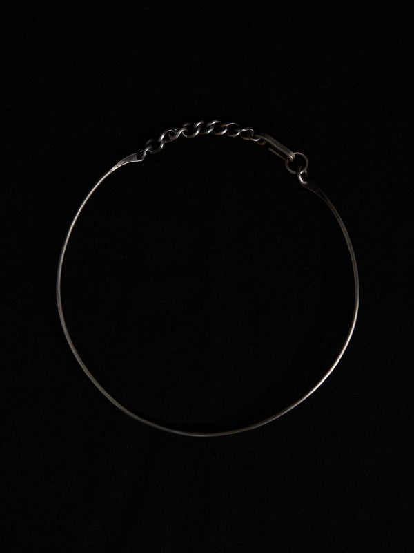 Silver Hooked Chain Choker
