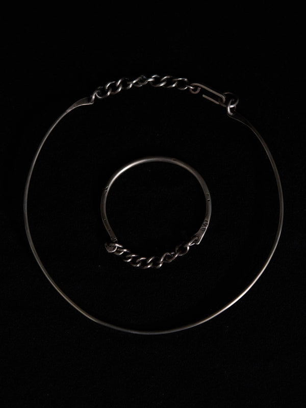 Silver Hooked Chain Choker