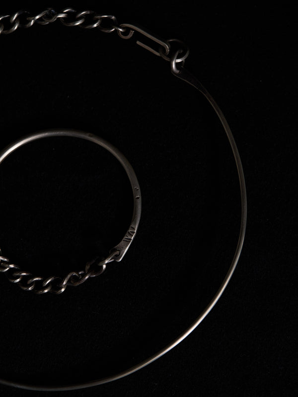 Silver Hooked Chain Choker