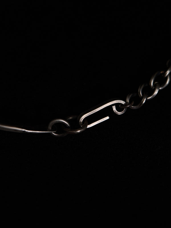 Silver Hooked Chain Choker