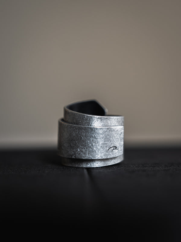 Stannum Leather Ring 001 [Silver]