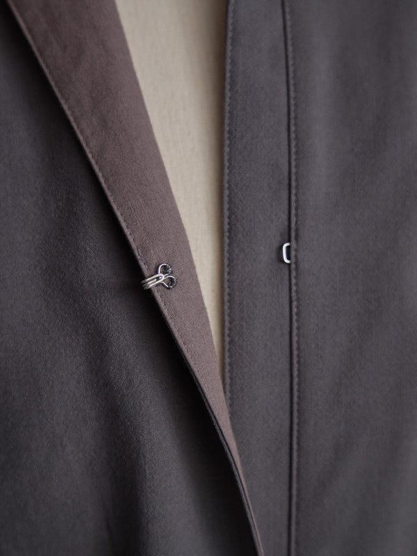 Hooked Vareuse Wool Shirt [BISHU]