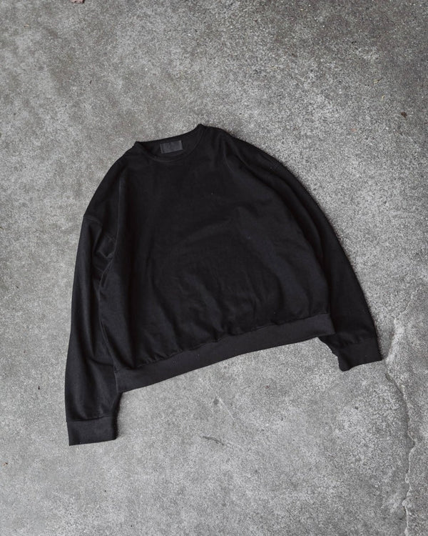 Balloon-sleeve Sweatshirt [black] - PRY