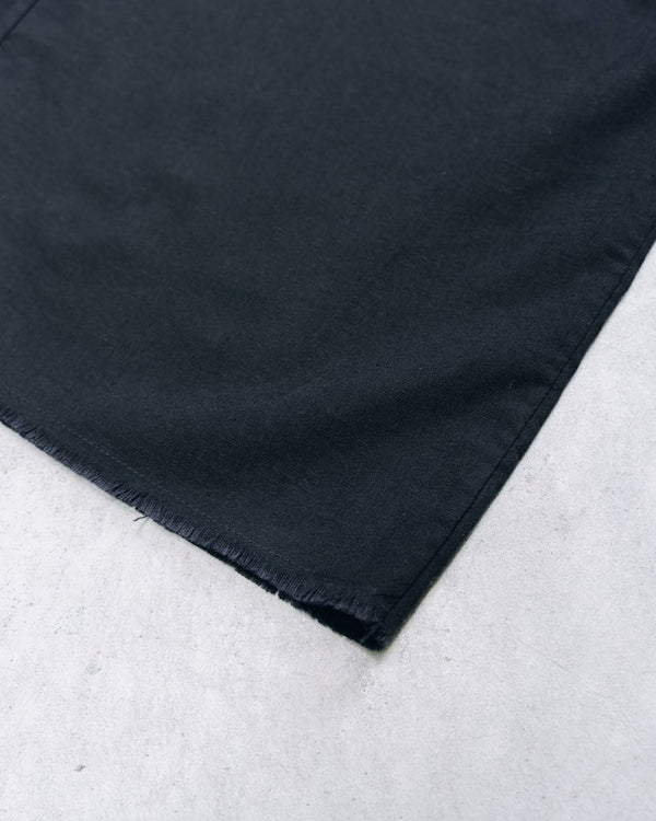 【アーカイブ販売】Black Frayed Edge Linen Shirt [for setup] - PRY