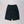 【アーカイブ販売】Black Modern Cut Linen Shorts [for setup] - PRY