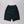 【アーカイブ販売】Black Modern Cut Linen Shorts [for setup] - PRY
