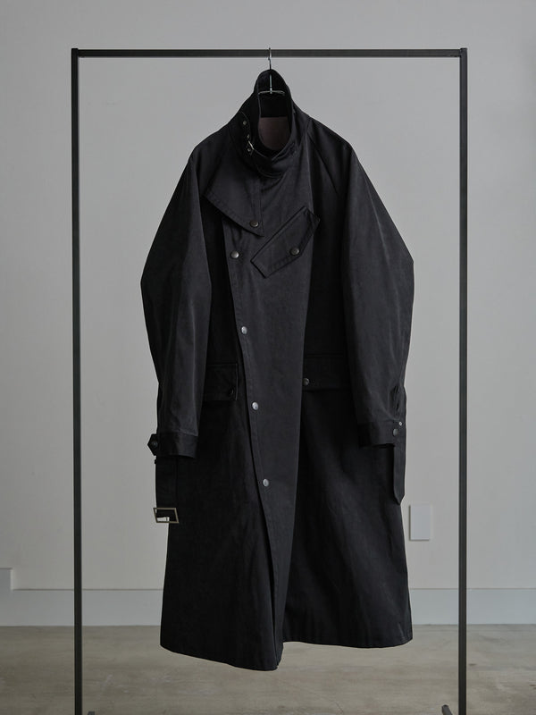 Velvet Suede Motorcycle Coat [BLACK]