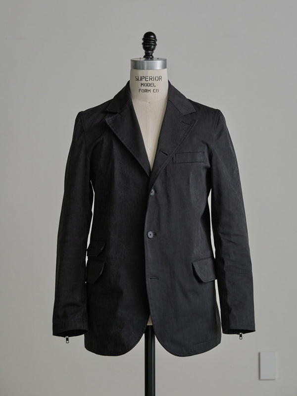 Velvet Suede Tailored Jacket [BLACK]
