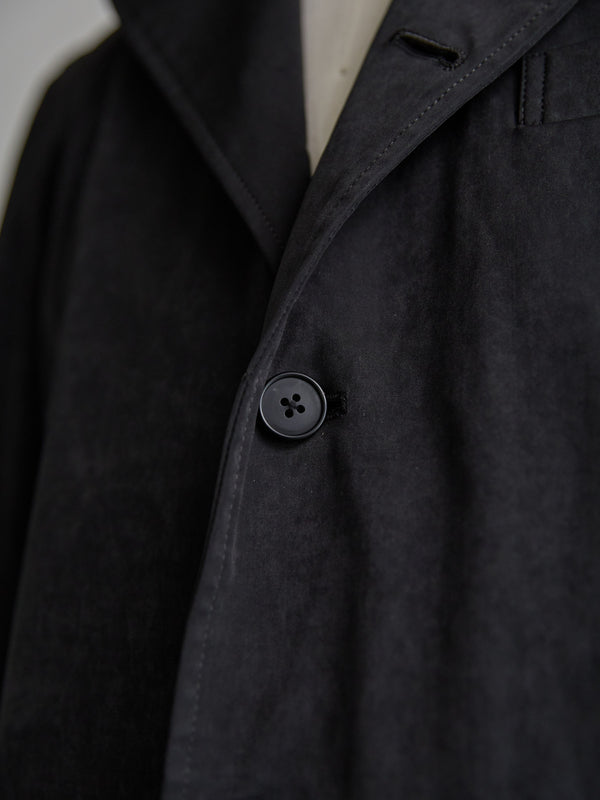 Velvet Suede Tailored Jacket [BLACK]