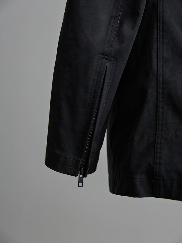 Velvet Suede Tailored Jacket [BLACK]