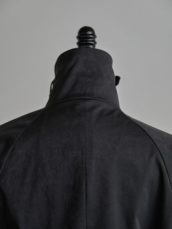 Velvet Suede Motorcycle Coat [BLACK]