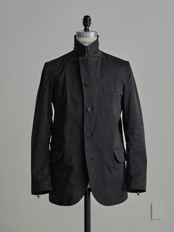 Velvet Suede Tailored Jacket [BLACK]
