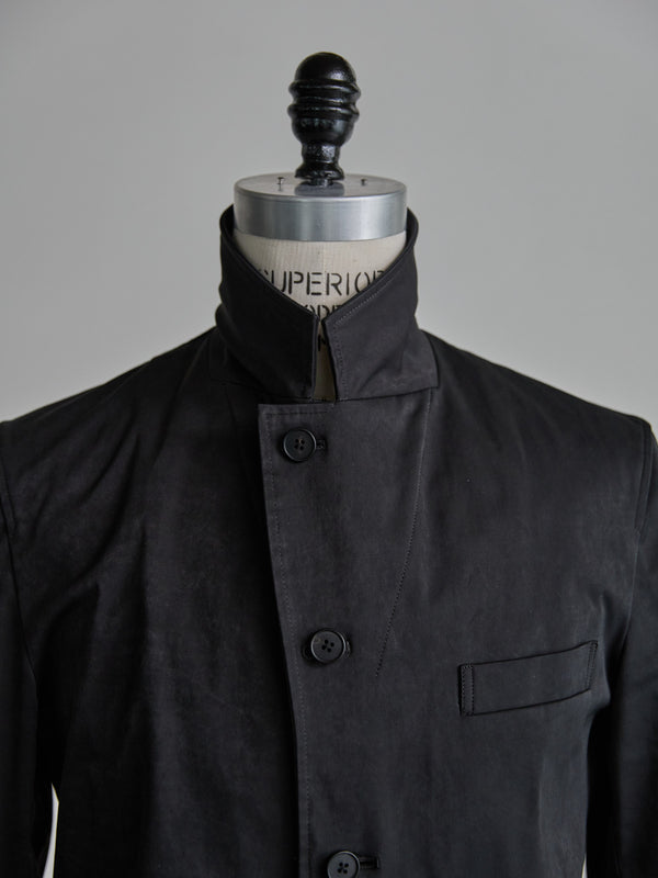 Velvet Suede Tailored Jacket [BLACK]