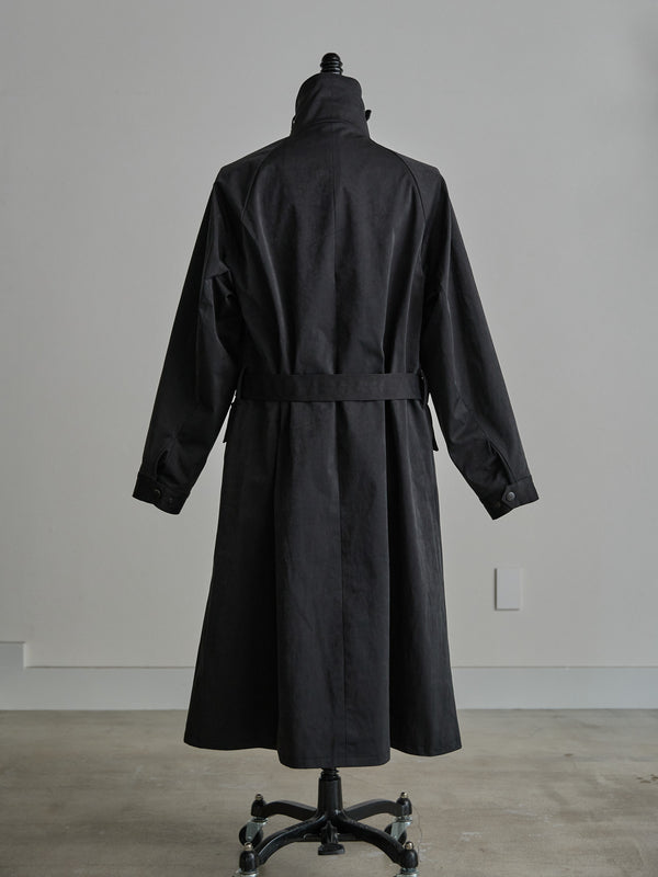 Velvet Suede Motorcycle Coat [BLACK]