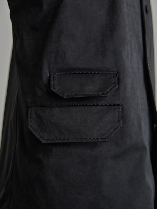 Velvet Suede Tailored Jacket [BLACK]