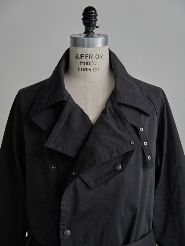 Velvet Suede Motorcycle Coat [BLACK]