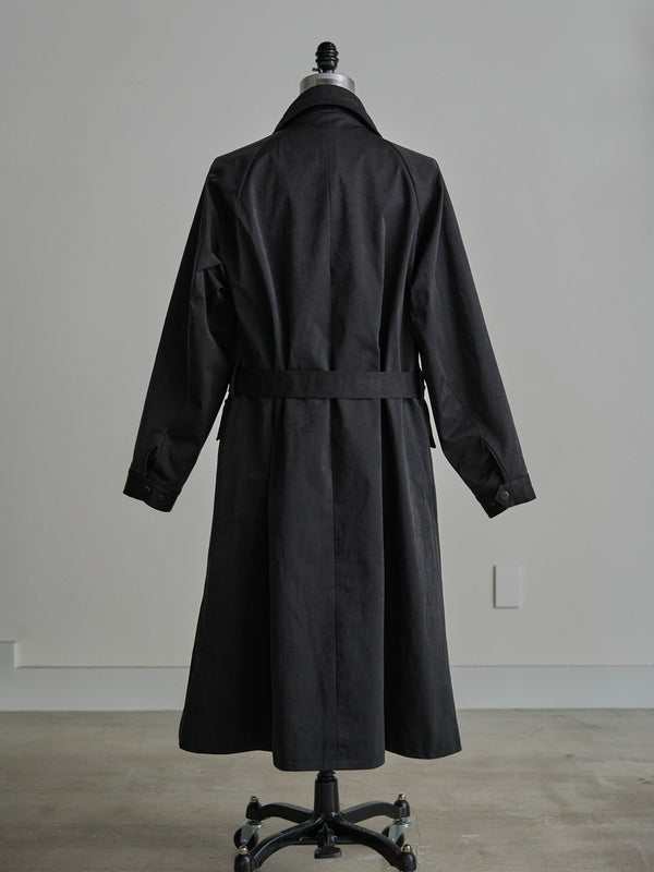 Velvet Suede Motorcycle Coat [BLACK]