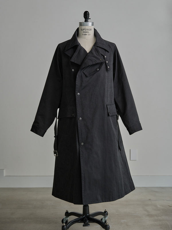 Velvet Suede Motorcycle Coat [BLACK]