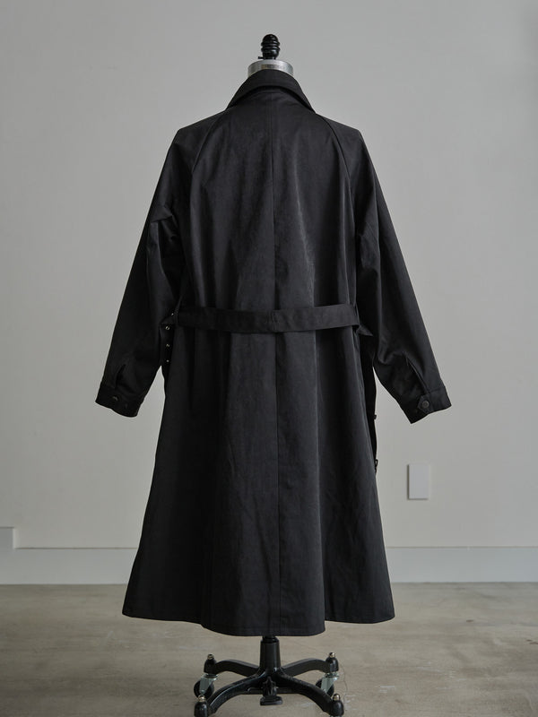 Velvet Suede Motorcycle Coat [BLACK]