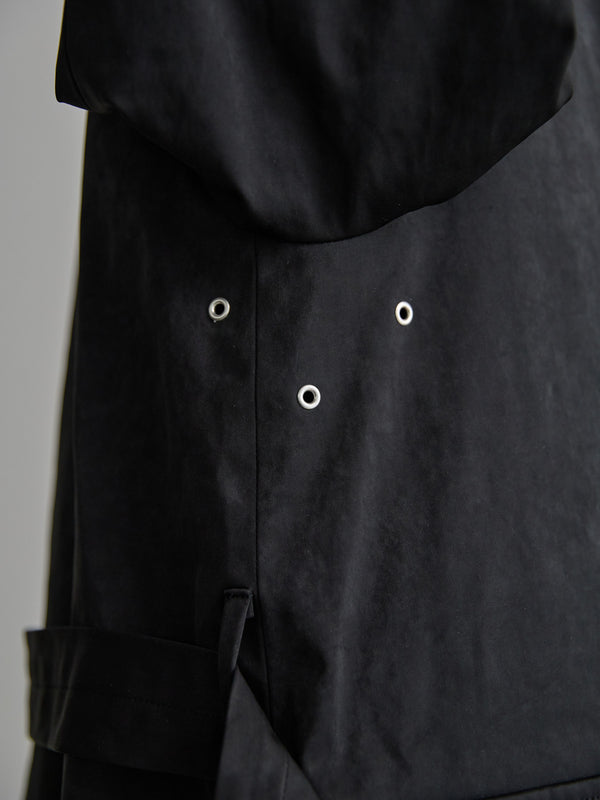 Velvet Suede Motorcycle Coat [BLACK]