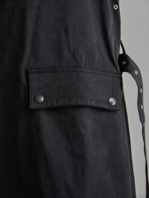 Velvet Suede Motorcycle Coat [BLACK]
