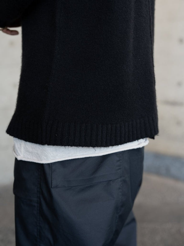 Brushed Cashmere Docking Sweater - PRY