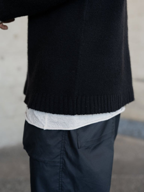 Brushed Cashmere Docking Sweater - PRY