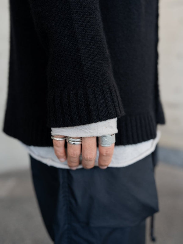 Brushed Cashmere Docking Sweater - PRY