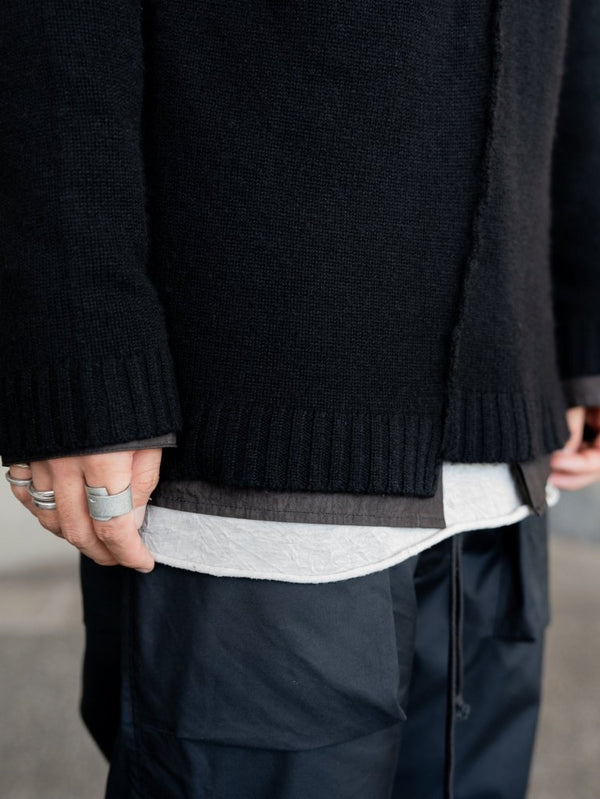 Brushed Cashmere Docking Sweater - PRY