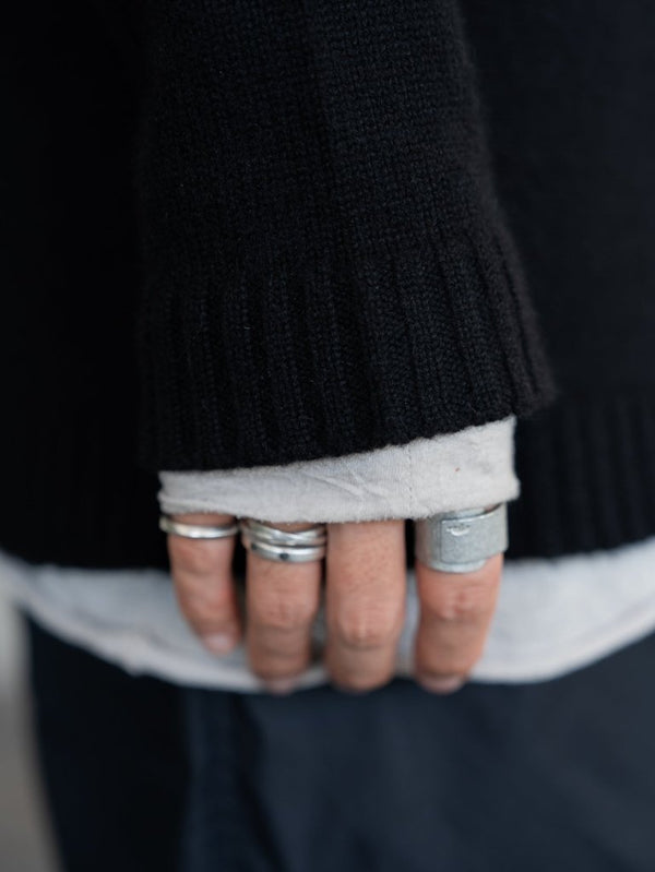 Brushed Cashmere Docking Sweater - PRY