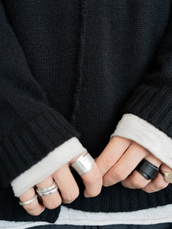 Brushed Cashmere Docking Sweater - PRY