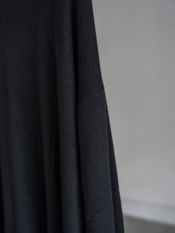 Cashmere Balloon Sleeve Knit【black】 - PRY