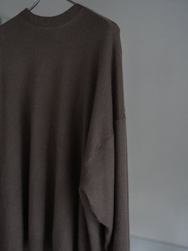 Cashmere Balloon Sleeve Knit【taupe】 - PRY