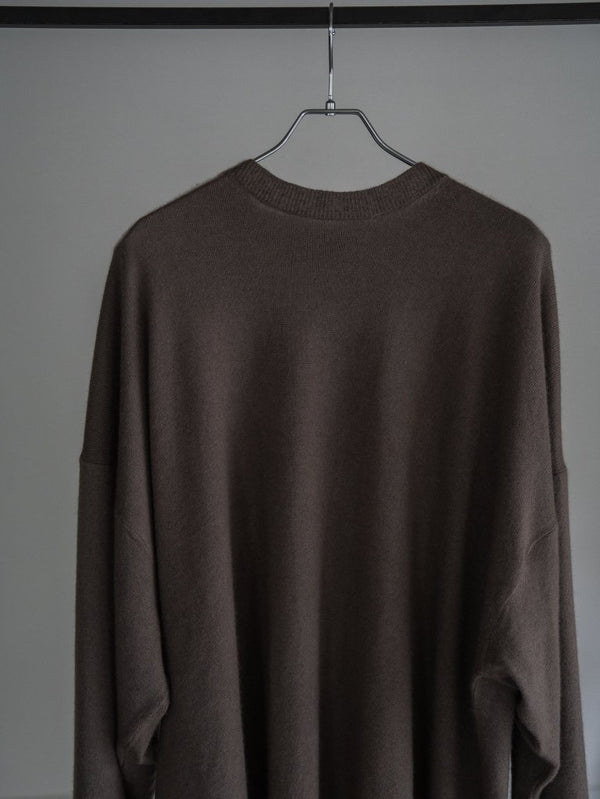 Cashmere Balloon Sleeve Knit【taupe】 - PRY