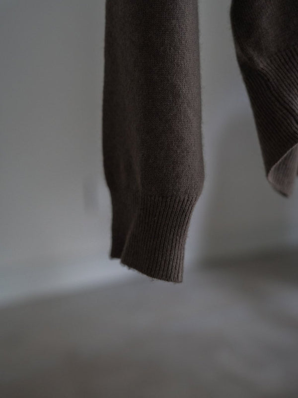 Cashmere Balloon Sleeve Knit【taupe】 - PRY