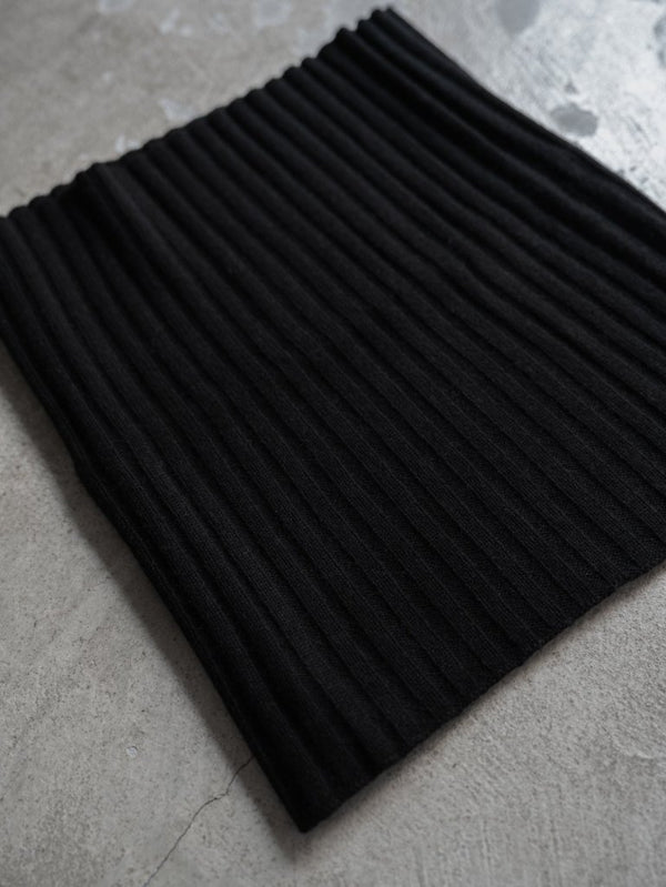 Cashmere Double Wrap Snood【black】 - PRY