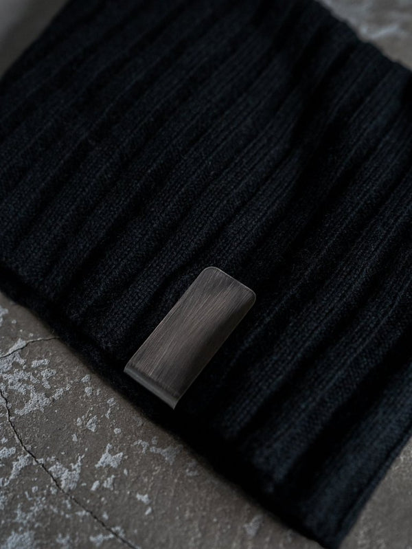 Cashmere Double Wrap Snood【black】 - PRY