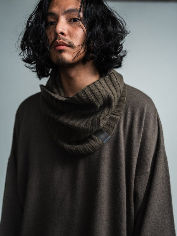 Cashmere Double Wrap Snood【taupe】 - PRY