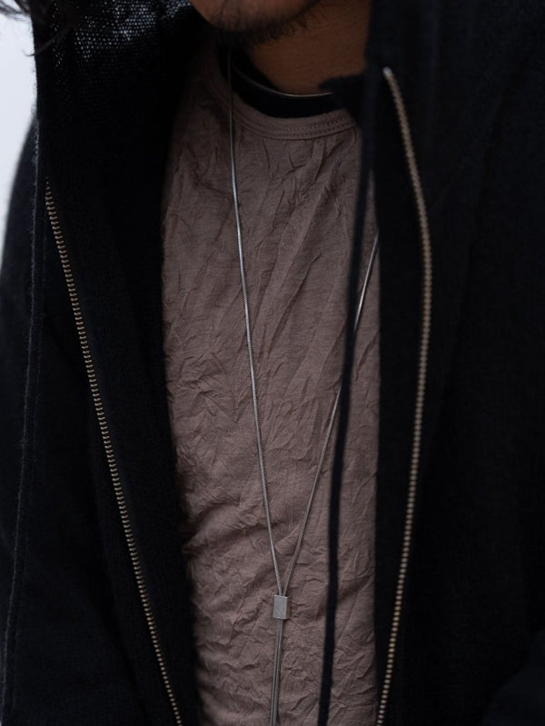 Cashmere Double Zip Hoodie【black】 - PRY