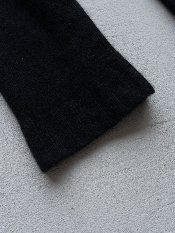 Cashmere Double Zip Hoodie【black】 - PRY