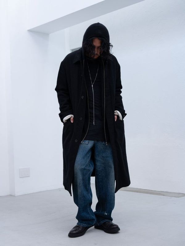 Cashmere Double Zip Hoodie【black】 - PRY