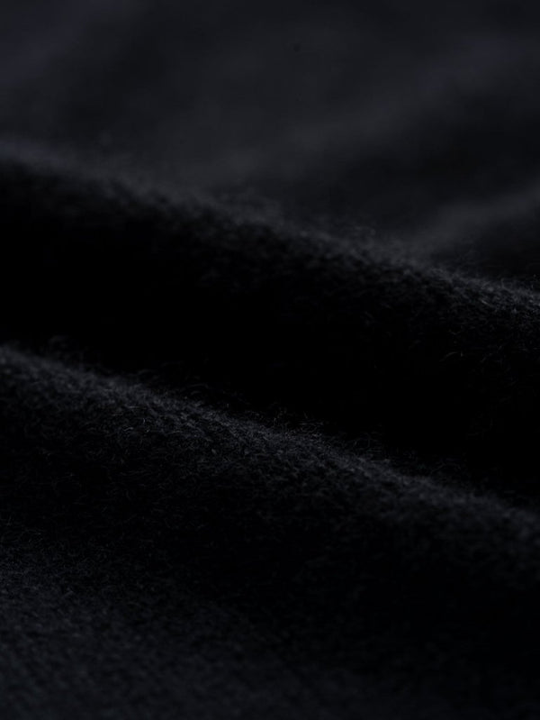 Cashmere Double Zip Hoodie【black】 - PRY