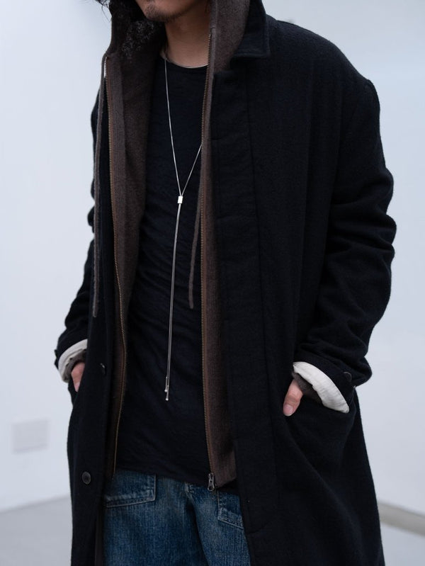 Cashmere Double Zip Hoodie【taupe】 - PRY