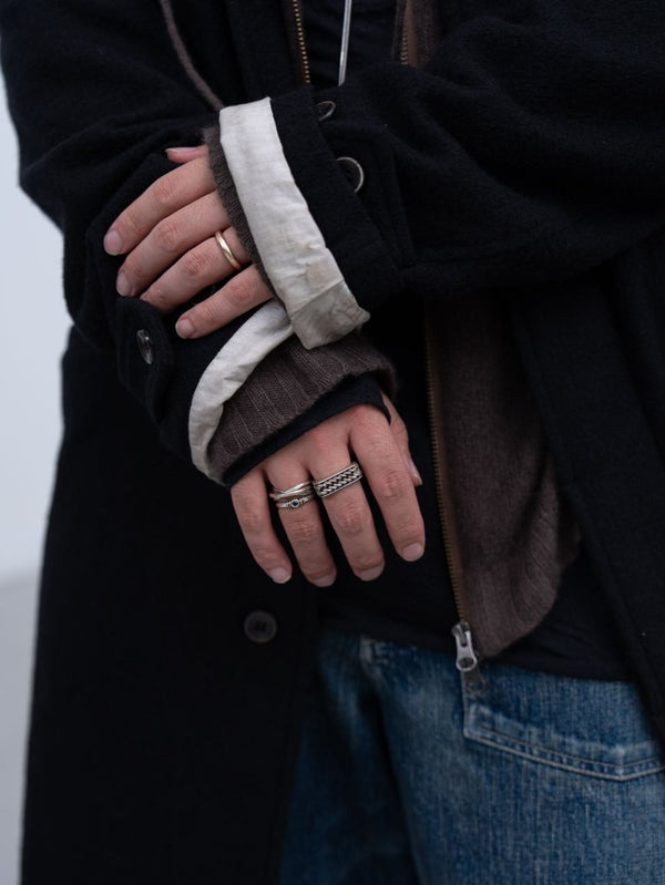 Cashmere Double Zip Hoodie【taupe】 - PRY