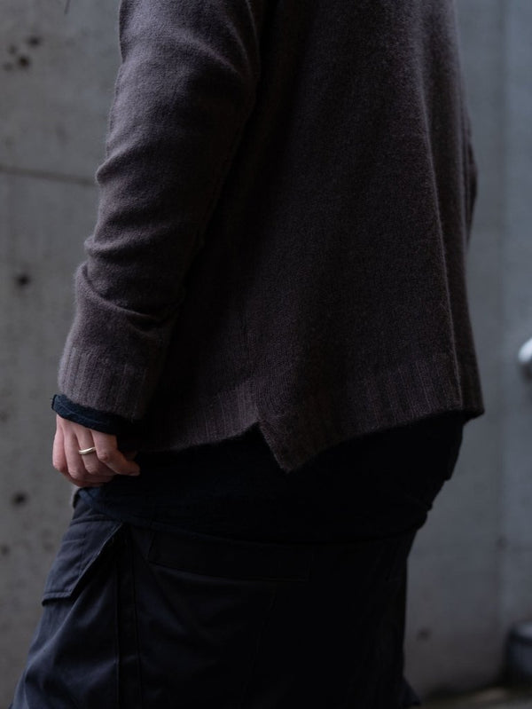 Cashmere Double Zip Hoodie【taupe】 - PRY