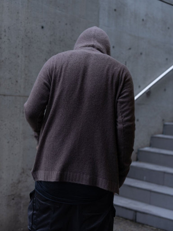 Cashmere Double Zip Hoodie【taupe】 - PRY