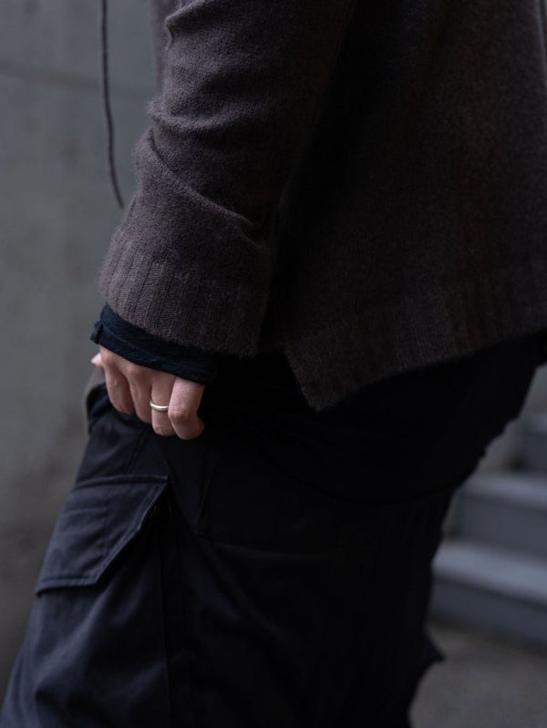 Cashmere Double Zip Hoodie【taupe】 - PRY