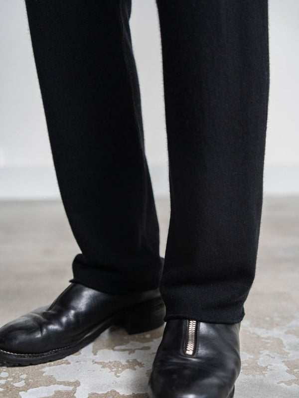 Cashmere Easy Flare Pants【black】 - PRY